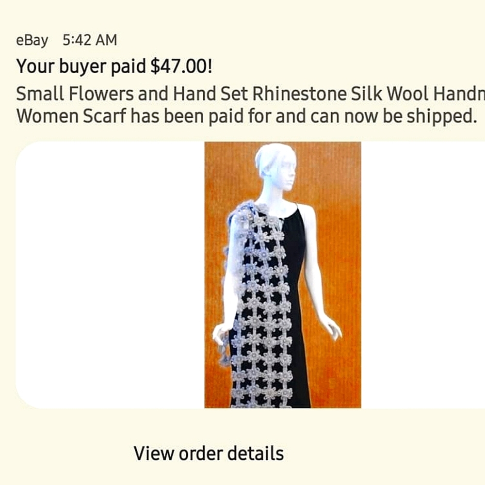 Hand crafted shawl